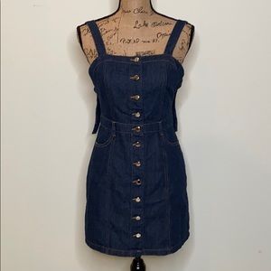 Denim Overall Dress